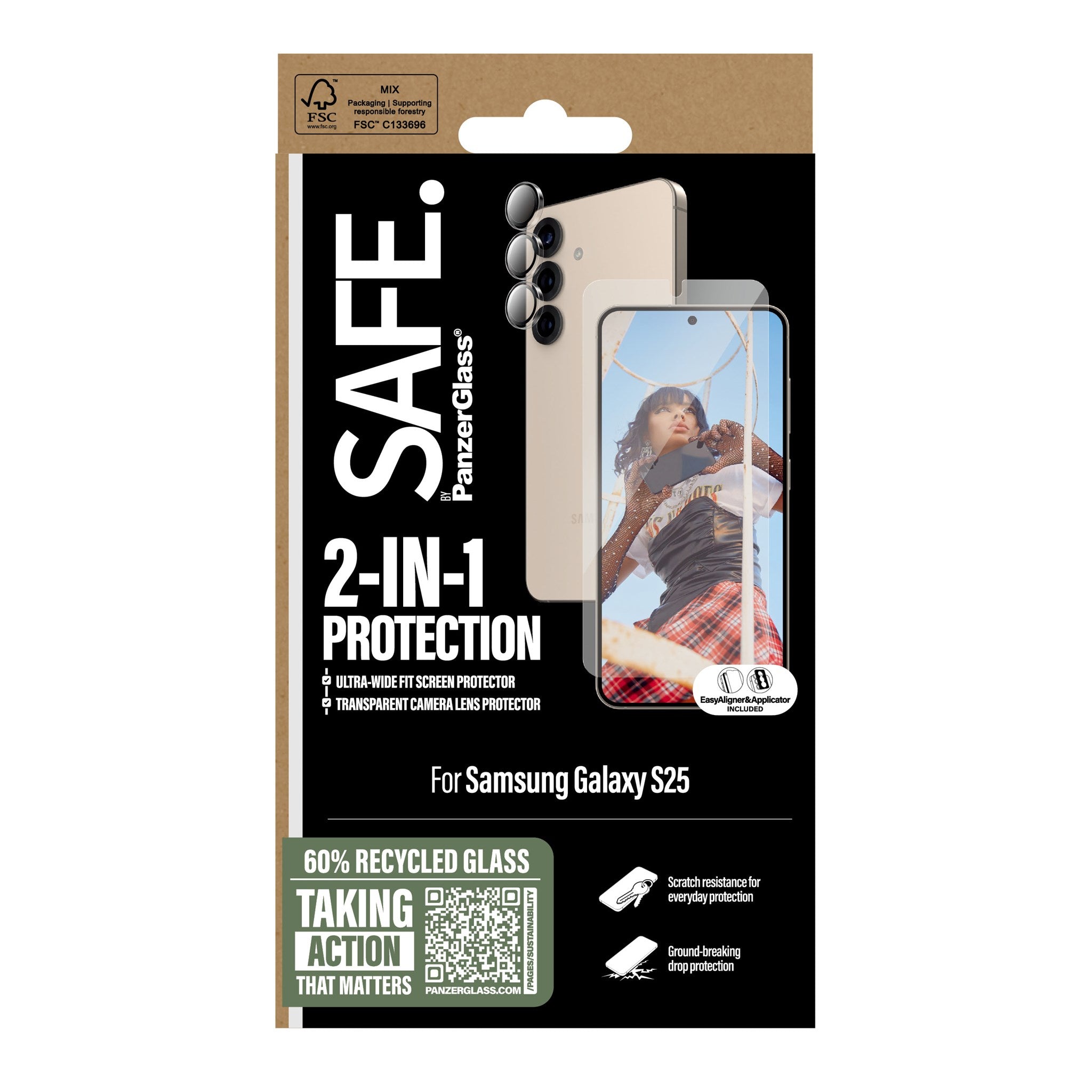 SAFE. by PanzerGlass® 2-in-1 Set Samsung Galaxy S25